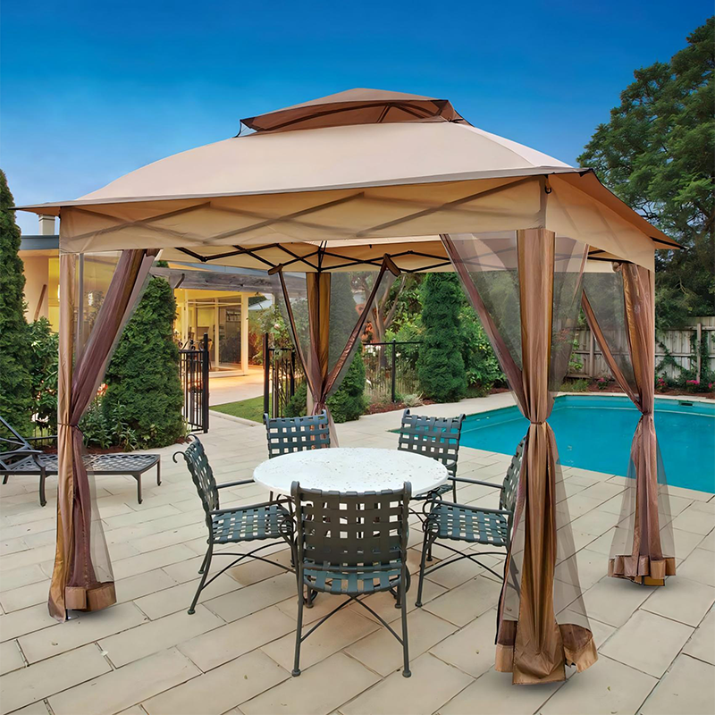 Galvanized Steel Roof Hardtop Cover Gazebo