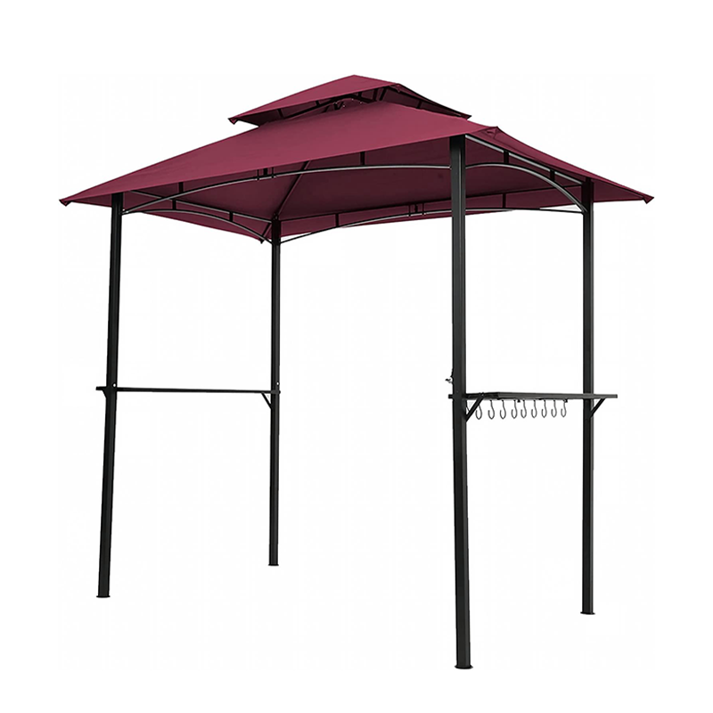 Tier Canopy Top Grill Gazebo Outdoor Patio Barbecue Gazebo Shelter with Sturdy Steel Frame